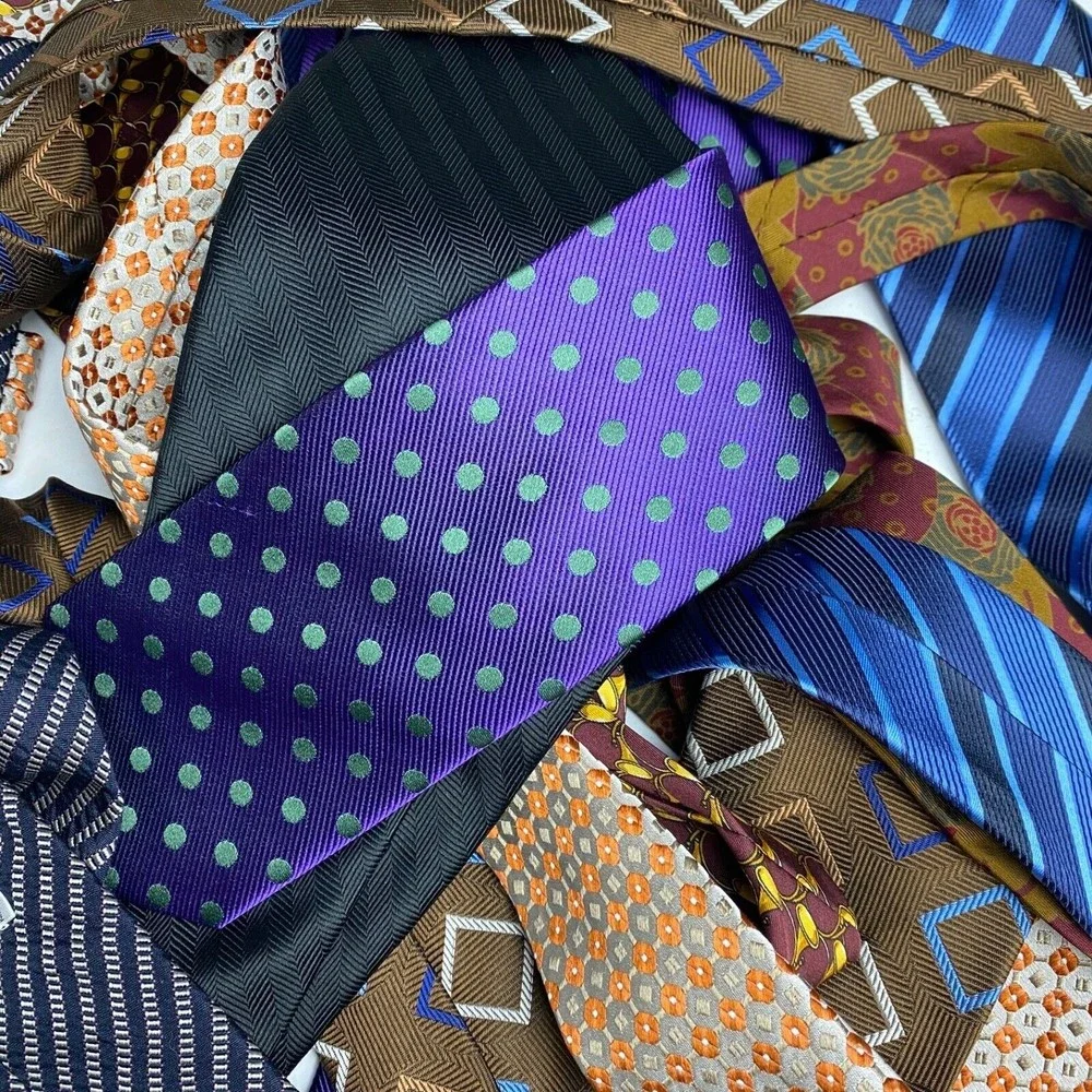 Mens Neckties Elegant Fun Vintage Variety Lot of 10 Random Ties - Fast Shipping
